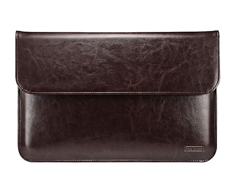Чохол-сумка for MacBook 13" iCarer Genuine Leather Case Coffee 