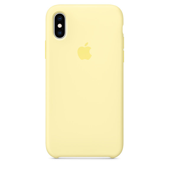 iPhone XS Silicone Case - Mellow Yellow