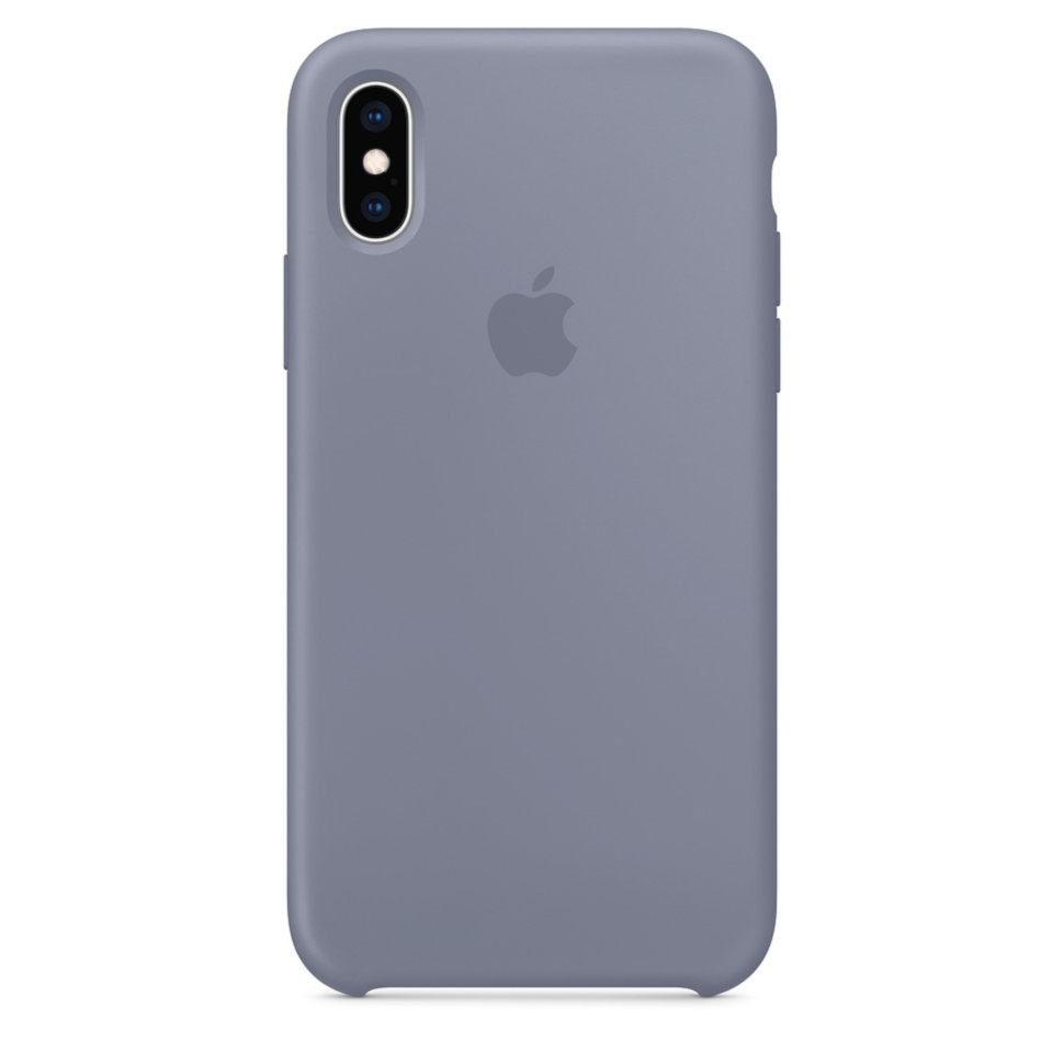 iPhone XS Silicone Case - Lavender Gray