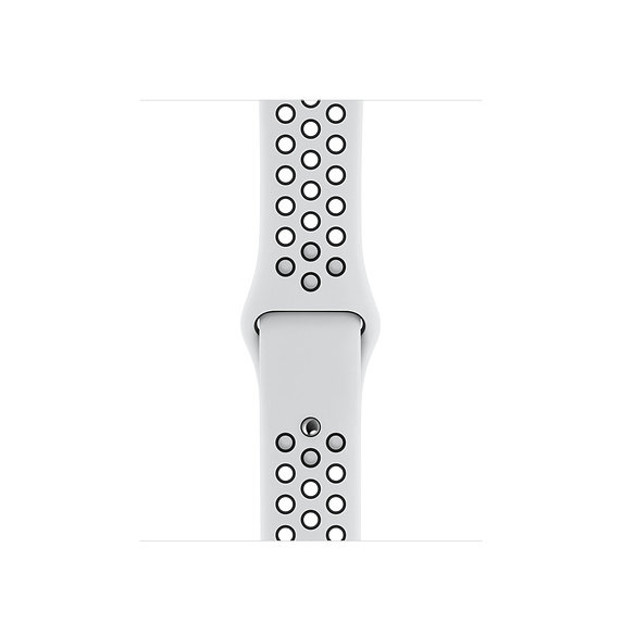 40mm Pure Platinum/Black Nike Sport Band - S/M & M/L