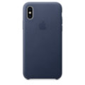 iPhone XS Leather Case - Midnight Blue 