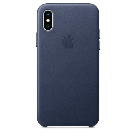 iPhone XS Leather Case - Midnight Blue 