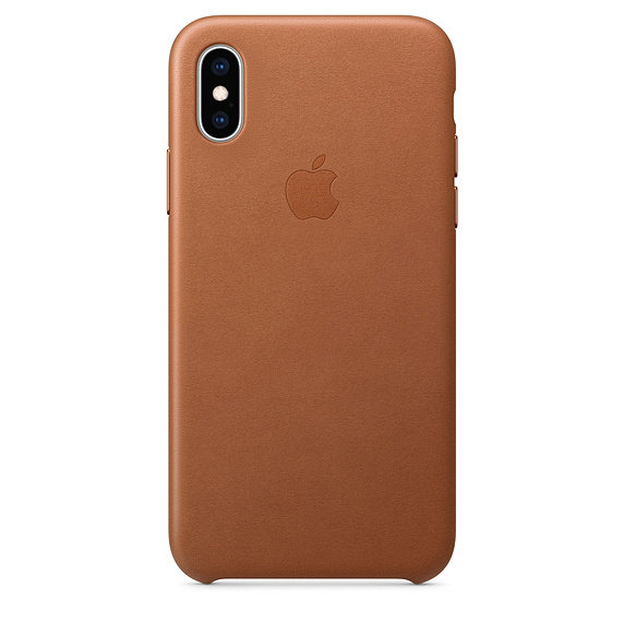 iPhone XS Leather Case - Saddle Brown 