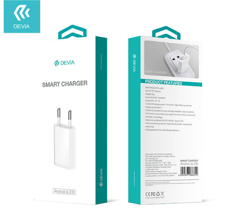 Блок живлення Devia 5W USB Power Adapter