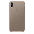 iPhone XS Max Leather Case - Taupe