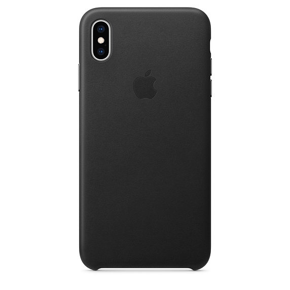 iPhone XS Max Leather Case - Black 