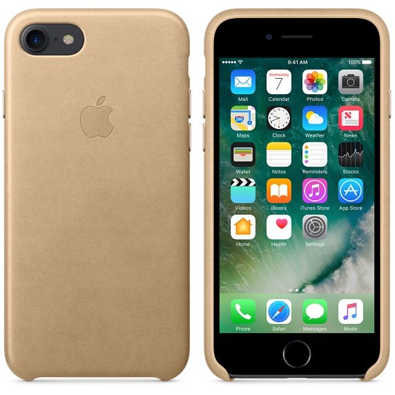 iPhone 7 Leather Case - Tan (Original)