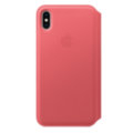 iPhone XS Max Leather Folio - Peony Pink