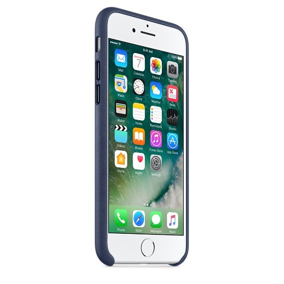 iPhone 7 Leather Case - Midnight Blue (Original)