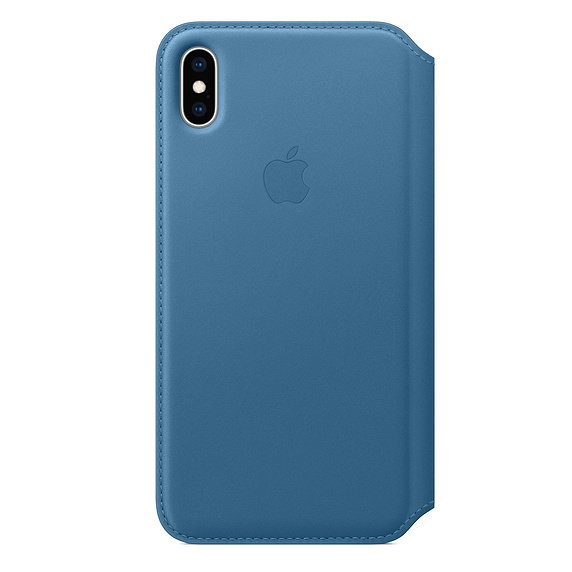 iPhone XS Max Leather Folio - Cape Cod Blue 