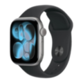 Apple Watch Series 11 GPS, 42mm Space Gray Aluminum Case with Black Sport Band (S/M) (MEQW4)