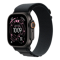 Apple Watch Ultra 3 GPS + LTE, 49mm Black Titanium Case with Black Alpine Loop - Medium (MF0V4)